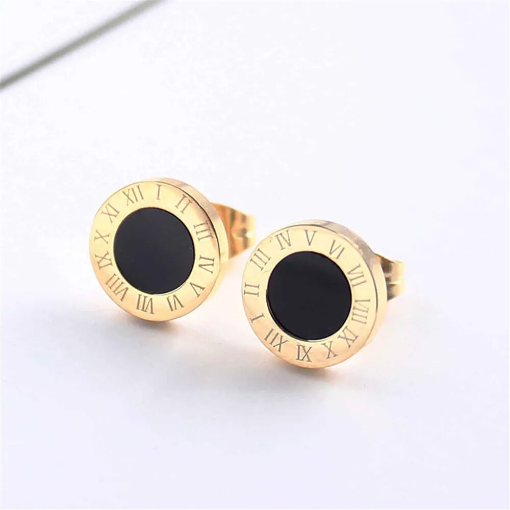 Conjunto Colar e Brincos Números Romanos