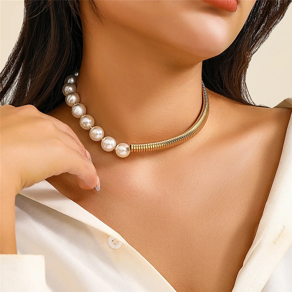 Conjunto Pérolas Colar e Pulseira