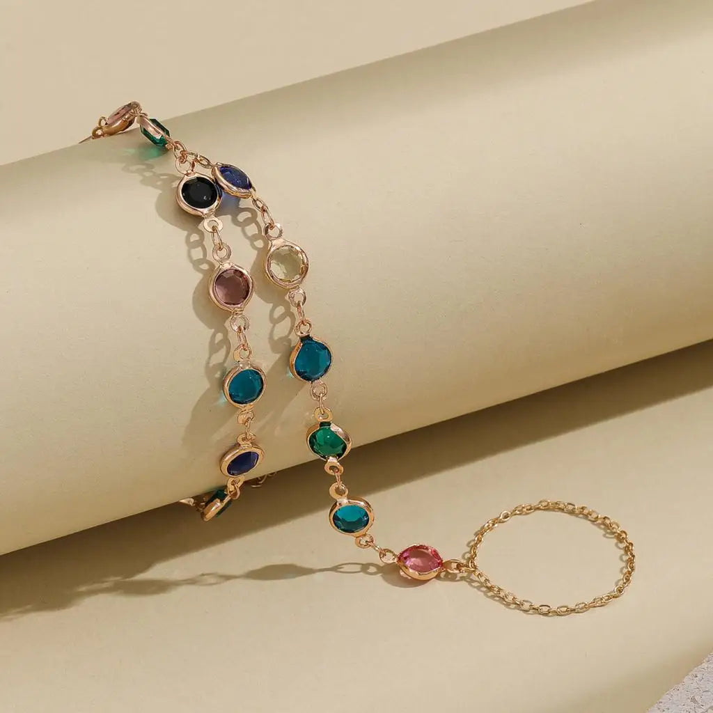 Pulseira Jade com detalhes em Zircônias
