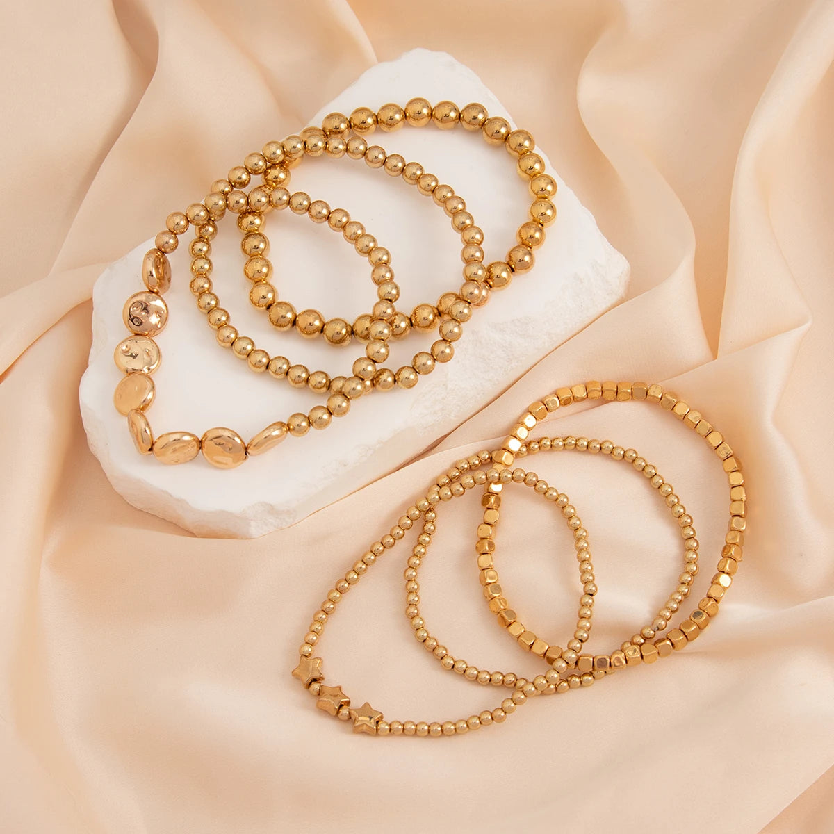 Tornozeleira Conjunto De Luxo Banhado a Ouro 18k