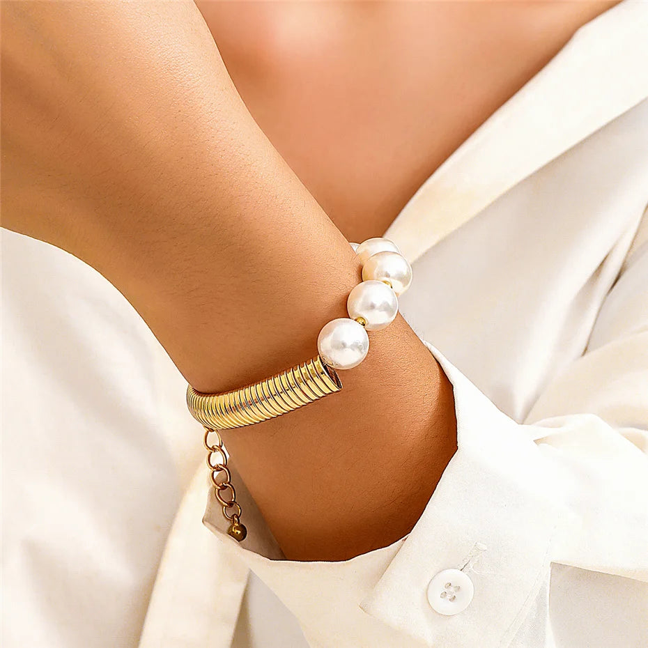 Conjunto Pérolas Colar e Pulseira