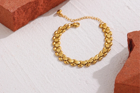 Pulseira Moderna Elegante Banhada a Ouro 18k
