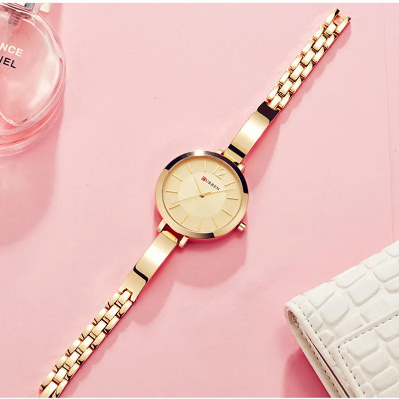 Relógio Feminino Romântico Ultra Fino