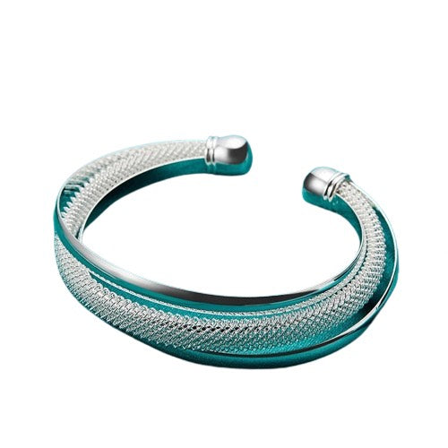 Pulseira Bracelete Aberta Prata
