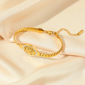 Pulseira com Pingente e Alça Trançada