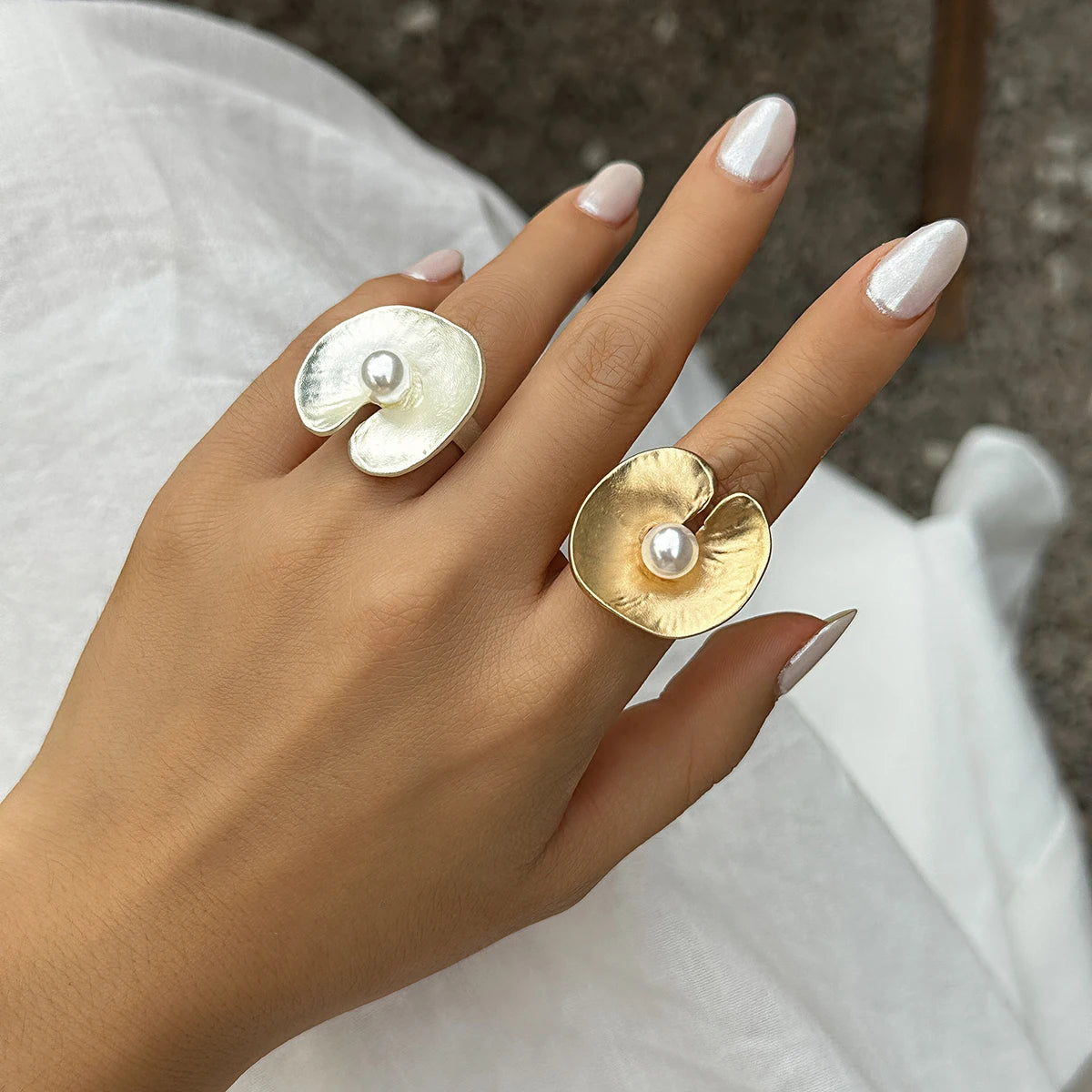 Anel Ostra Elegante