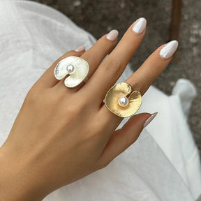 Anel Ostra Elegante