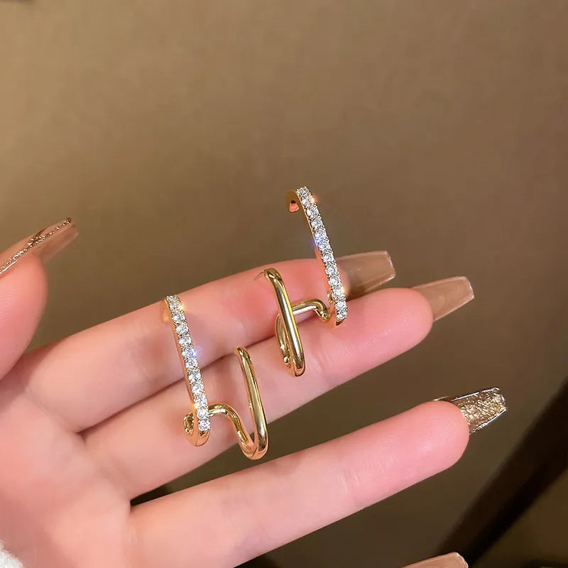 Brinco Irregular com Zircônia