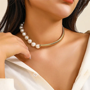 Conjunto Pérolas Colar e Pulseira