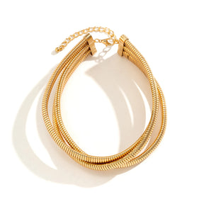 Colar Feminino Triplo Cruzado