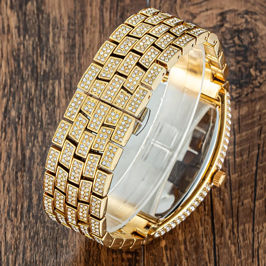 Relógio Bling Cravejado com Zircônia