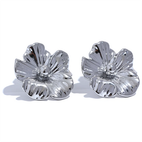 Brinco Flor Banhado a Ouro 18k