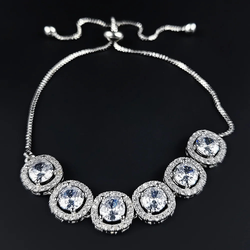 Pulseira Ajustável com Pontos de Brilhante
