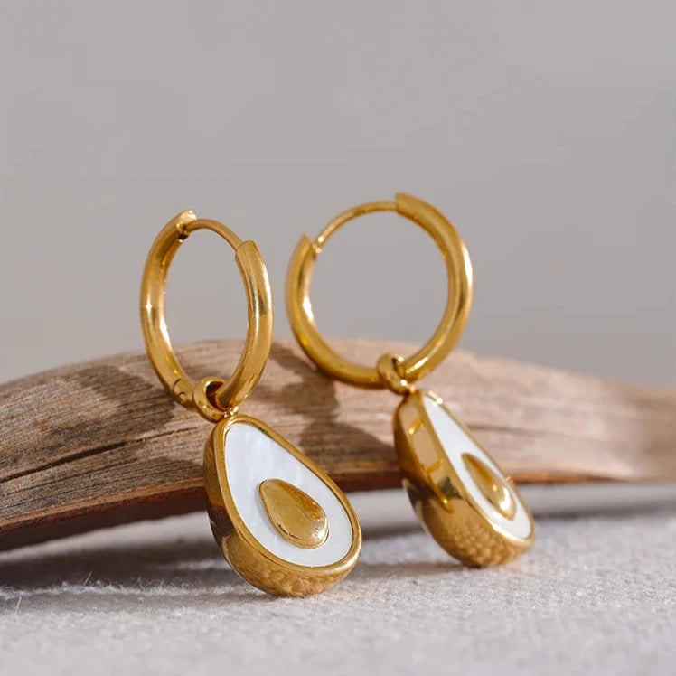 Brinco Gota Banhado a Ouro 18k