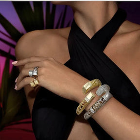 Conjunto Bracelete e Anel Feminino Max