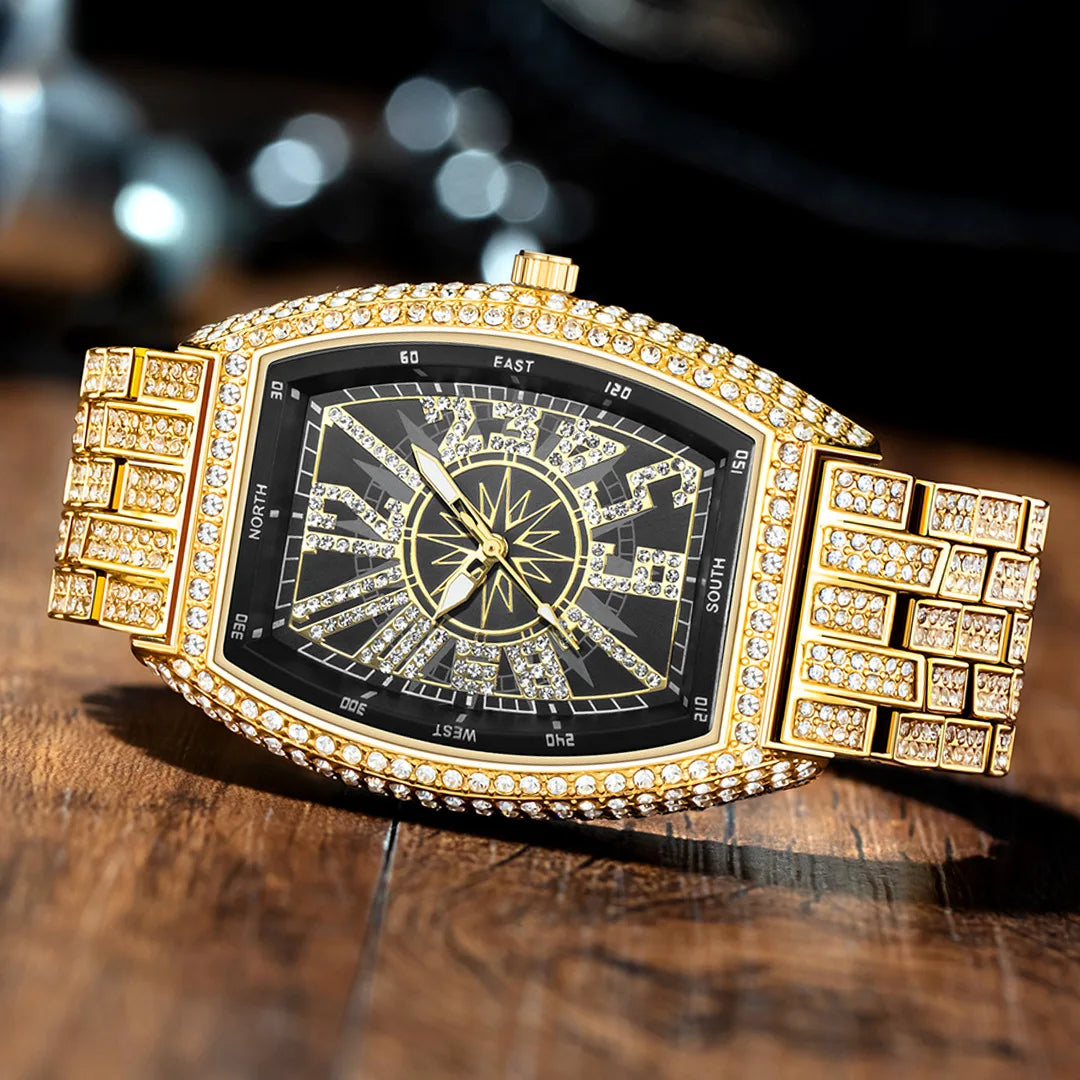 Relógio Bling Cravejado com Zircônia