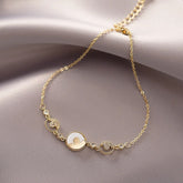 Pulseira Flor Shell com Zircônias